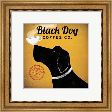 Framed Black Dog Coffee Co. Print