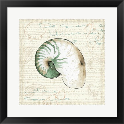 Framed Ocean Prints III Print