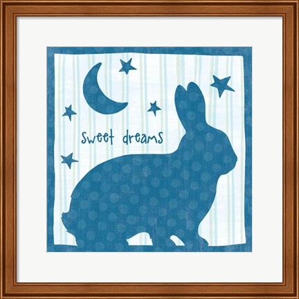 Framed Le Lapin I Print