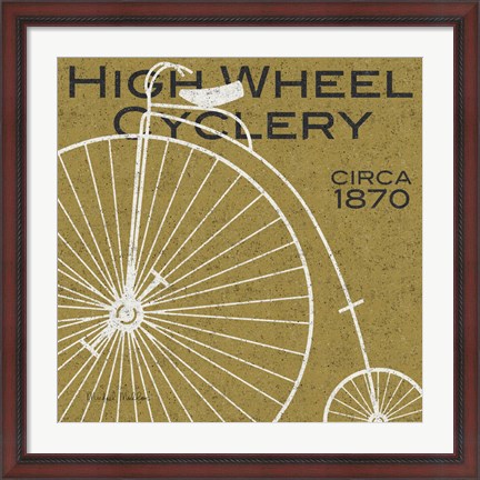 Framed High Wheel Cyclery Print