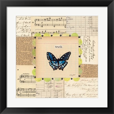 Framed Truth Butterfly Print