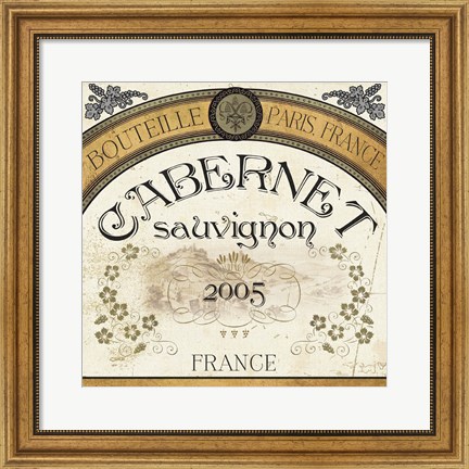 Framed Wine Labels I Print