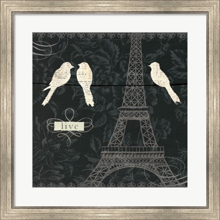 Framed Love Paris I Print