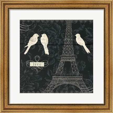 Framed Love Paris I Print