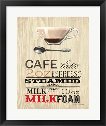 Framed Cafe Latte Print