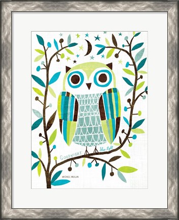 Framed Night Owl II Print