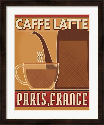 Framed Deco Coffee III Print