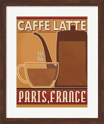 Framed Deco Coffee III Print