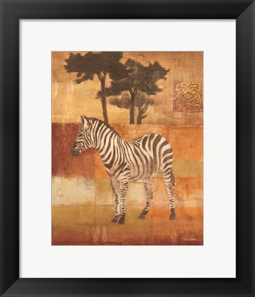 Framed Animals on Safari II Print