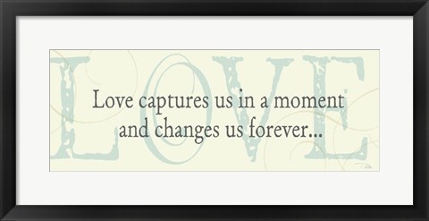 Framed Love captures us Print