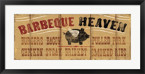 Framed Barbeque Heaven Print