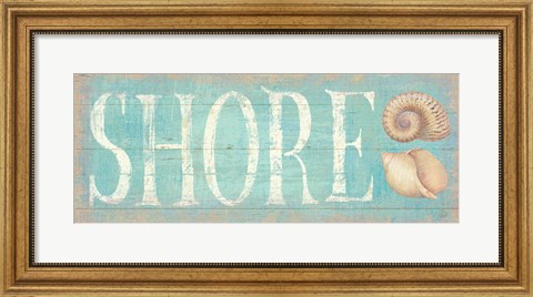 Framed Pastel Shore Print