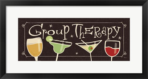 Framed Group Therapy II Print