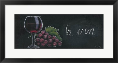 Framed Chalkboard Menu IV - Vin Print