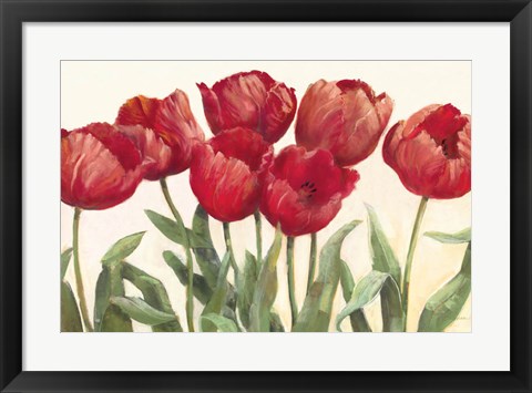 Framed Ruby Tulips Print