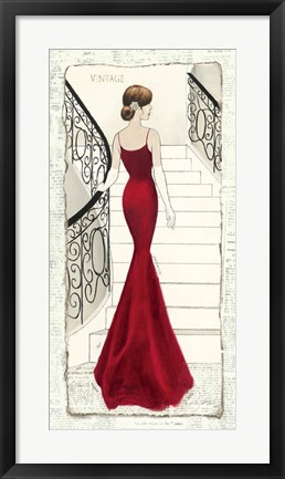 Framed La Belle Rouge Print