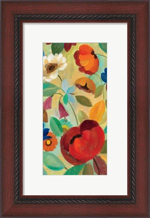 Framed Summer Floral Panel II Print
