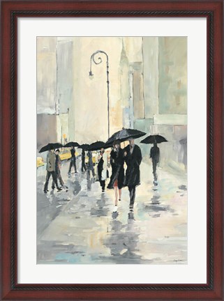 Framed City in the Rain Print