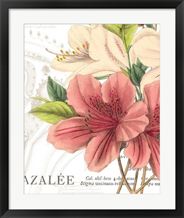 Framed Azalee Jardin I Print
