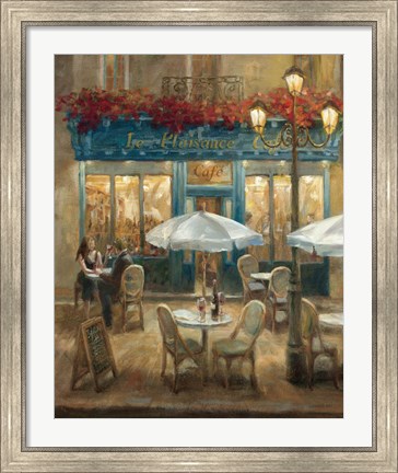 Framed Paris Cafe I Print