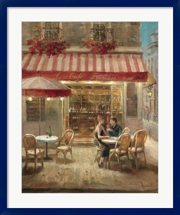 Framed Paris Cafe II Print