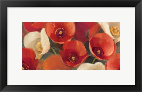 Framed Poppies Bloom I Print