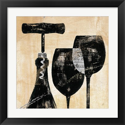 Framed Wine Selection II Print