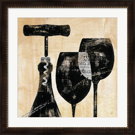 Framed Wine Selection II Print