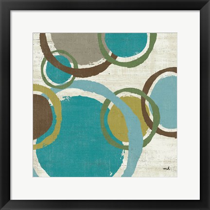 Framed Vintage Bubbles II Print