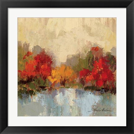 Framed Fall Riverside I Print