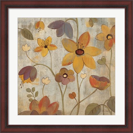Framed Floral Song III Print