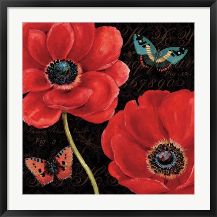 Framed Petals and Wings II Print