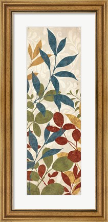 Framed Leaves of Color II Print