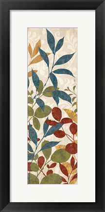 Framed Leaves of Color II Print