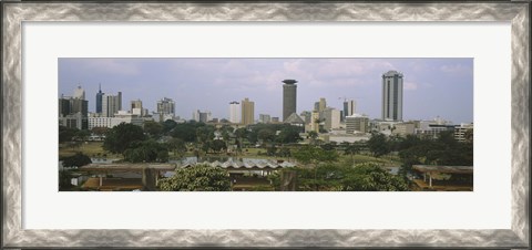 Framed Skyline View of Nairobi, Kenya Print