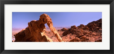 Framed Rock formations, Valley of Fire State Park, Nevada, USA Print
