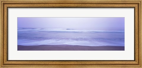 Framed Surf on the beach at dawn, Point Arena, Mendocino County, California, USA Print