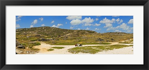 Framed Rugged eastern side of an island, Aruba Print