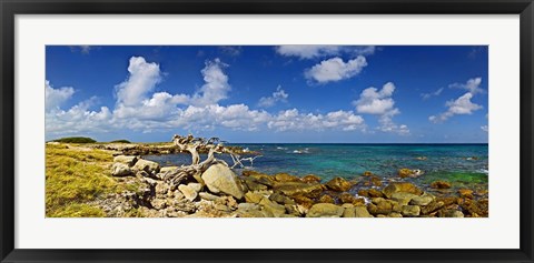 Framed Rocks at the coast, Aruba Print