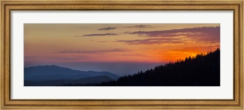 Framed Sunset at Clingmans Dome, Tennessee Print