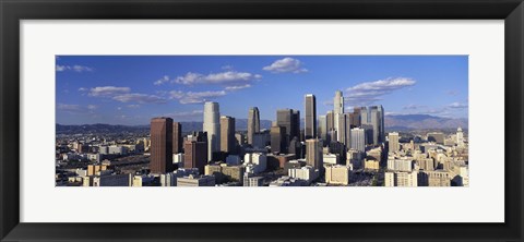 Framed Daylight Skyline, Los Angeles, California, USA Print