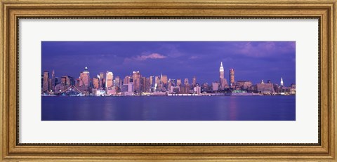 Framed Hudson River, NYC, New York City, New York State, USA Print