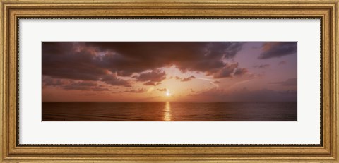 Framed Sunrise Miami FL USA Print
