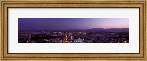 Framed USA, Nevada, Las Vegas, sunset Print