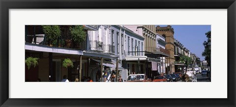 Framed Buildings in a city, French Quarter, New Orleans, Louisiana, USA Print