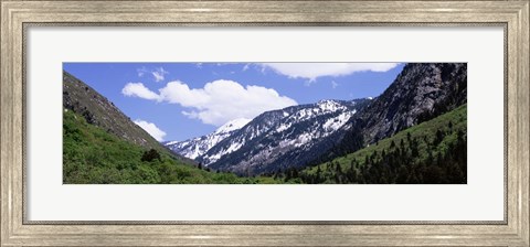 Framed Clouds over mountains, Little Cottonwood Canyon, Salt Lake City, Utah, USA Print