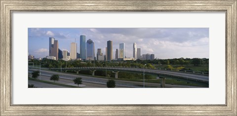 Framed Houston Skyline from a Distance, Texas, USA Print
