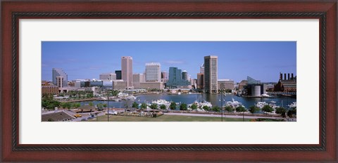 Framed Inner Harbor Skyline Baltimore MD USA Print