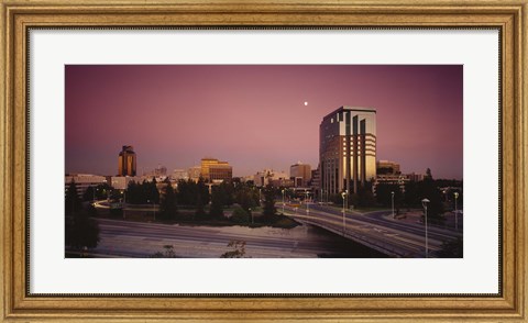 Framed Buildings in a city, Sacramento, California, USA Print