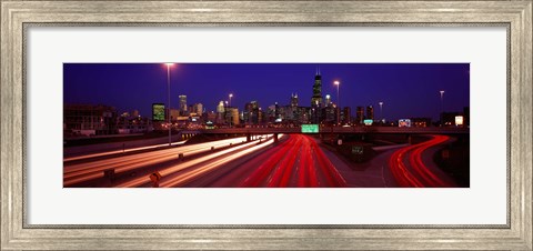 Framed Kennedy Expressway Chicago IL USA Print
